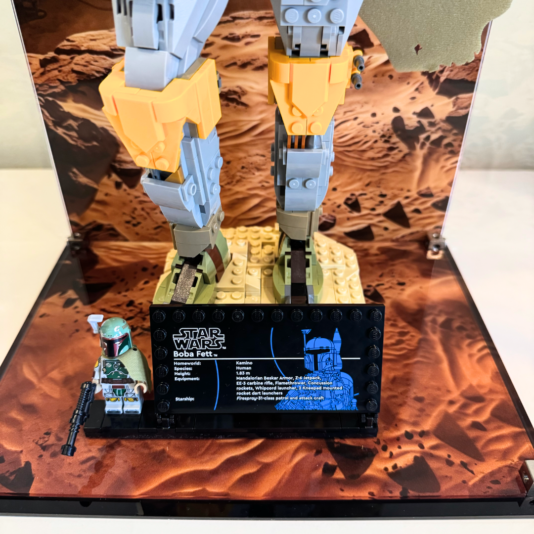 Acrylic Display for LEGO® Star Wars Boba Fett (75455)