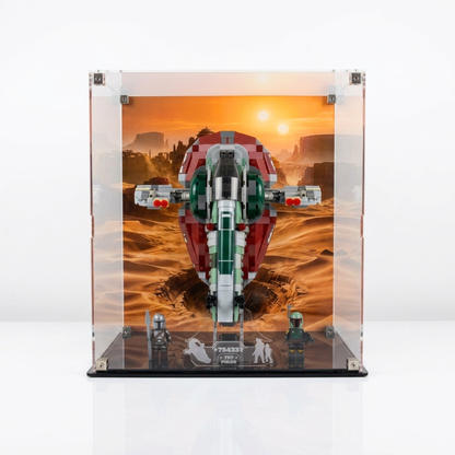 Acrylic Display Case for LEGO® Star Wars Jango & Boba Fett Starship (75433/75312)