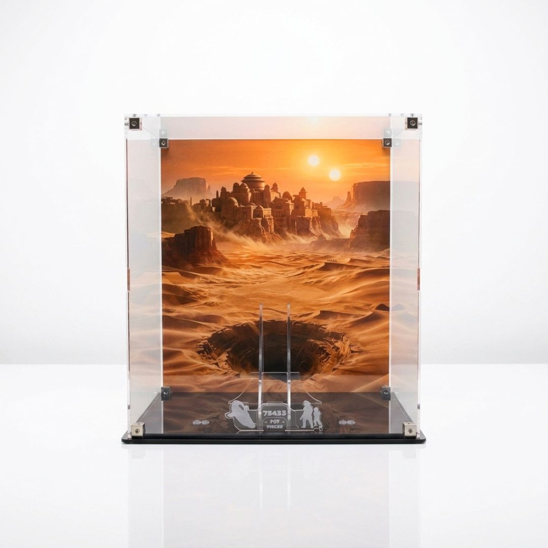 Acrylic Display Case for LEGO® Star Wars Jango & Boba Fett Starship (75433/75312)