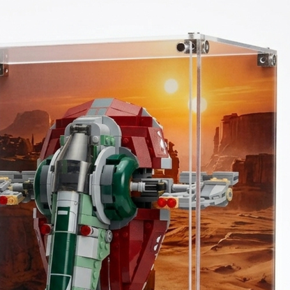 Acrylic Display Case for LEGO® Star Wars Jango & Boba Fett Starship (75433/75312)