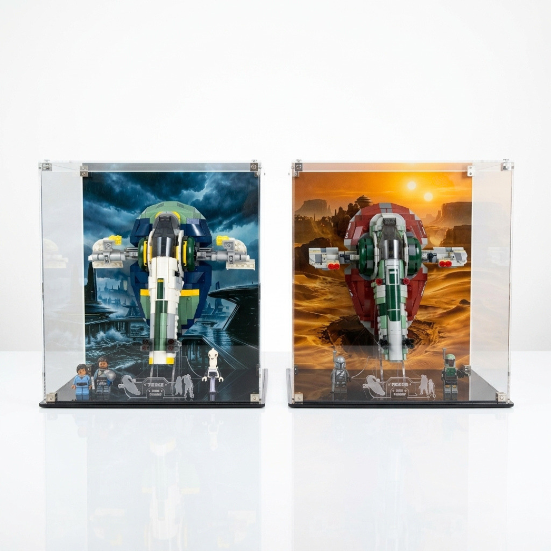 Acrylic Display Case for LEGO® Star Wars Jango & Boba Fett Starship (75433/75312)