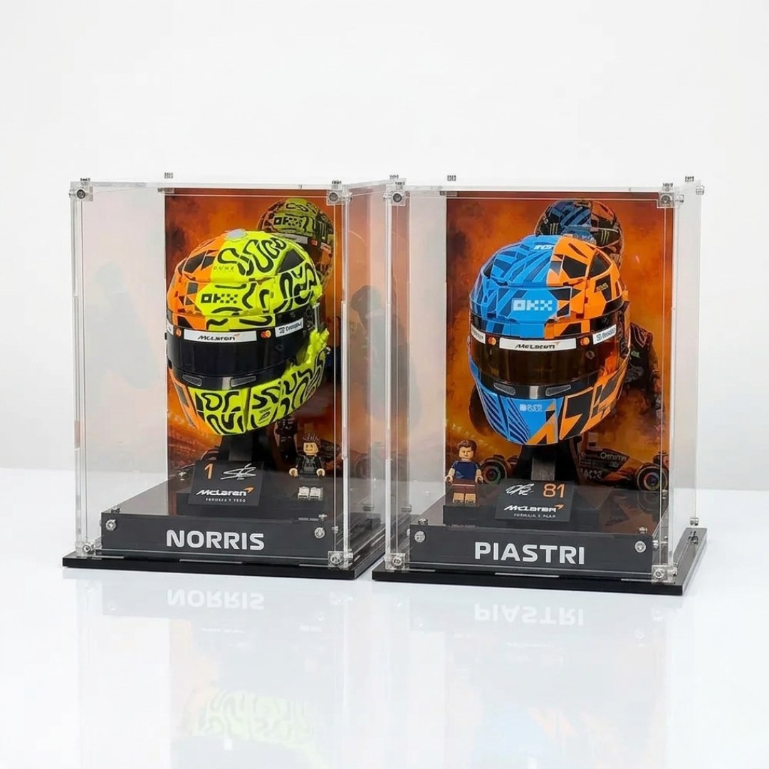Acrylic Display Case for LEGO® F1 Racing Helmets