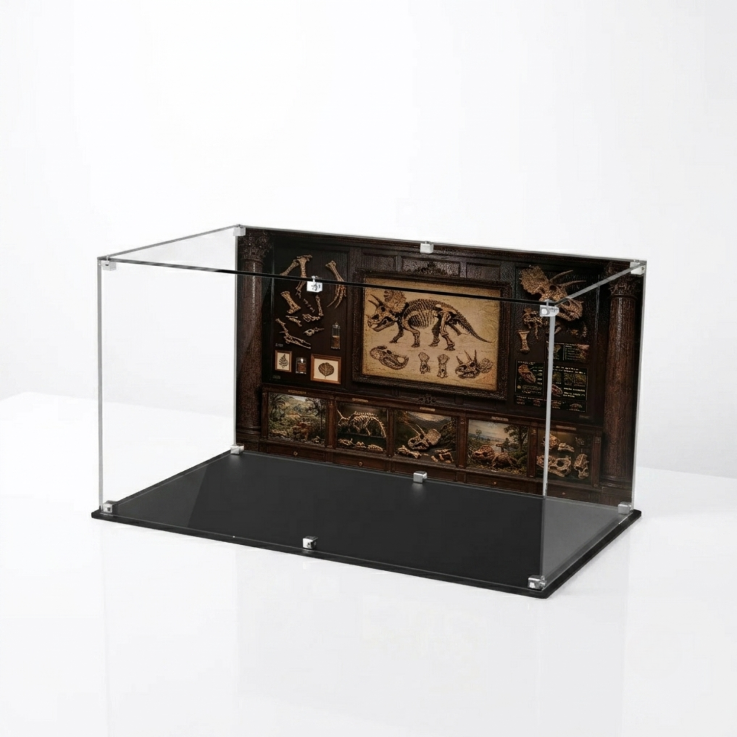Acrylic Display Case for LEGO® Jurassic World Dinosaur Fossils: Triceratops (77985)