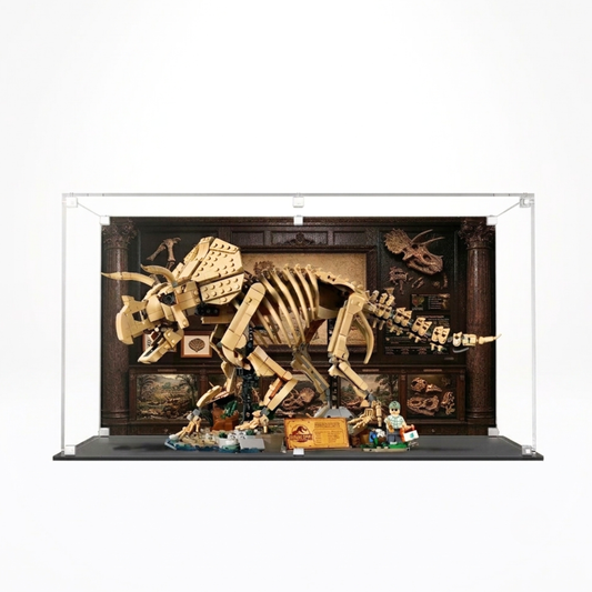 Acrylic Display Case for LEGO® Jurassic World Dinosaur Fossils: Triceratops (77985)