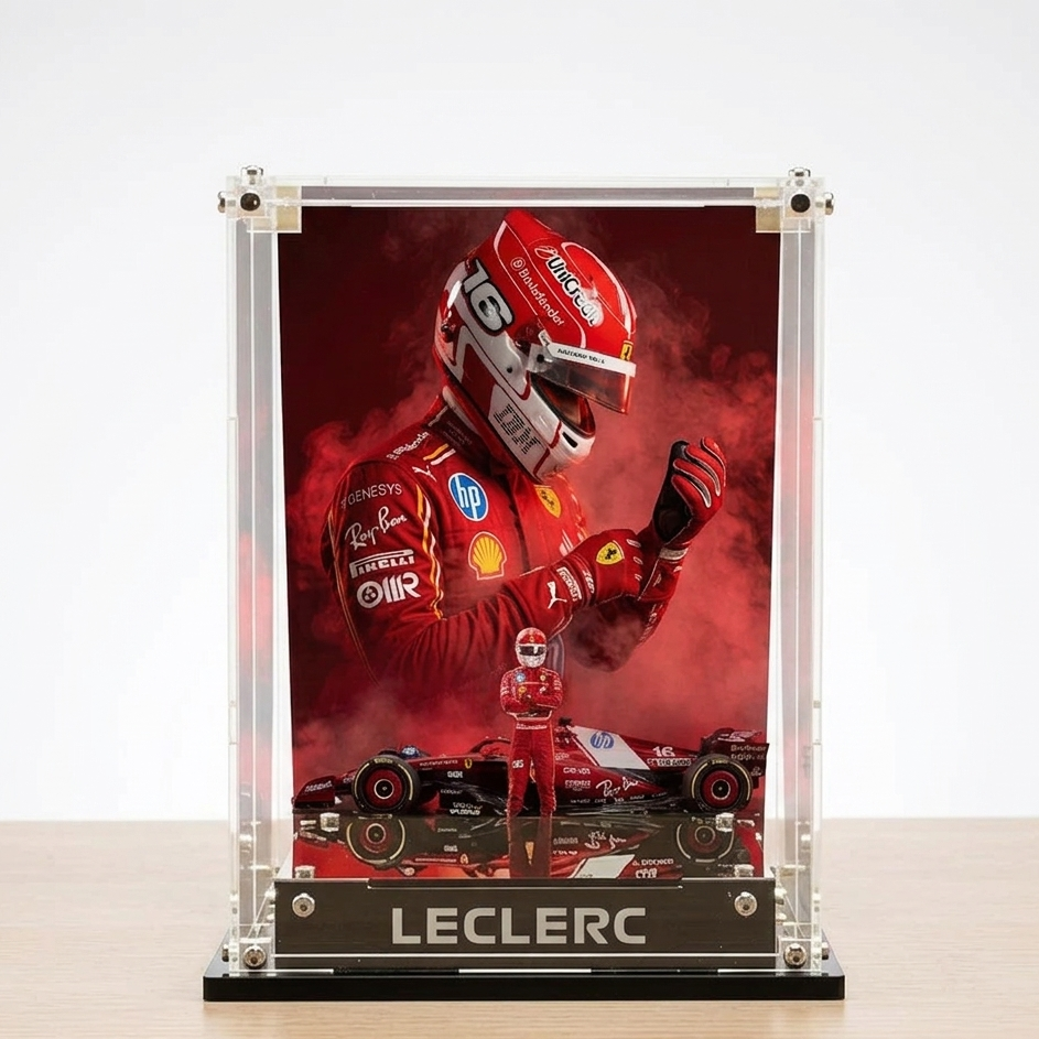 Acrylic Display Case for LEGO® Hamilton / Leclerc Helmet (43014/43022)